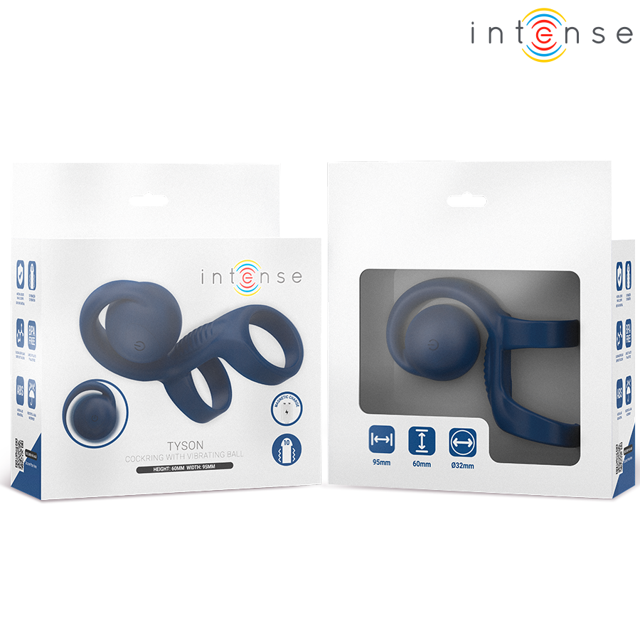 INTENSE - ANEL PENIANO TYSON COM BOLA VIBRATÓRIA Ø 3,2 CM - Image 3