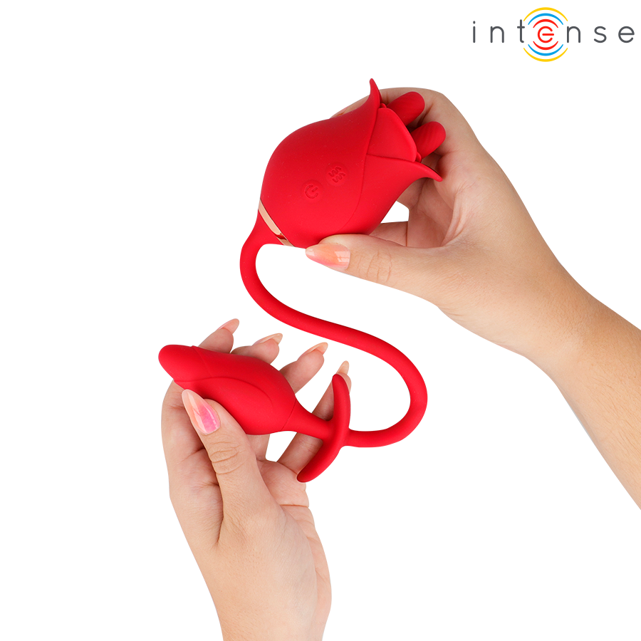 INTENSE - ESTIMULADOR DUPLO DE CLITÓRIS MELANIE COM LÍNGUA EM ZIGZAG - Image 4