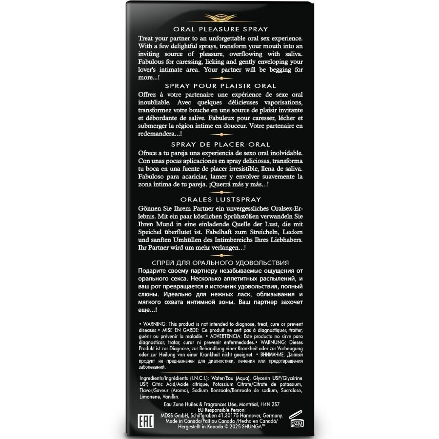 SHUNGA - SPRAY ORAL SEDUTOR DE PRAZER WAVES COM SABOR MELANCIA 20 ML - Image 4