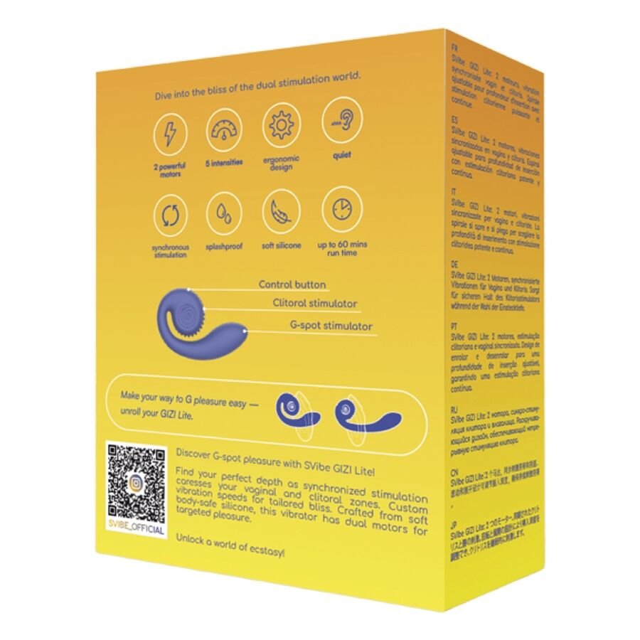 SNAIL VIBE - GIZI LITE VIBRADOR DUPLO ROXO PARA PONTO G E CLITOR - Image 5