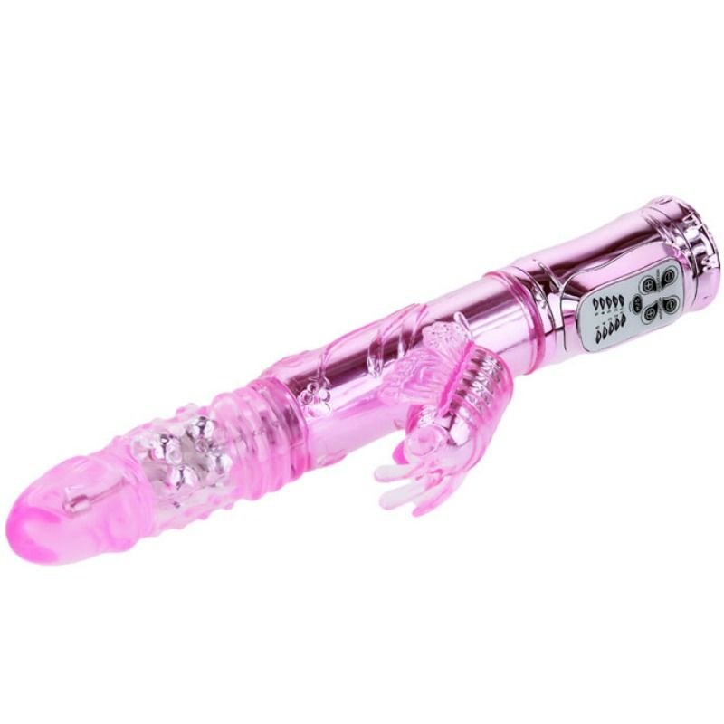 BAILE - VIBRADOR RECARREGVEL COM ROTAO E ESTIMULADOR DE BORBOLETA PULSANTE - Image 2