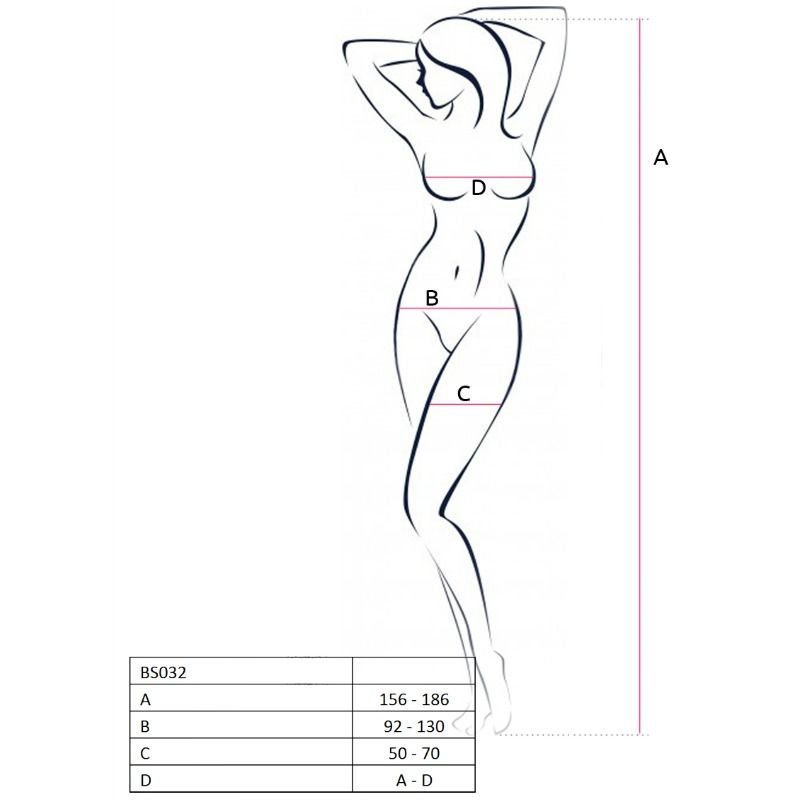 PASSION - MULHER BS032 BODYSTOCK VERMELHO TAMANHO ÚNICO - Image 2