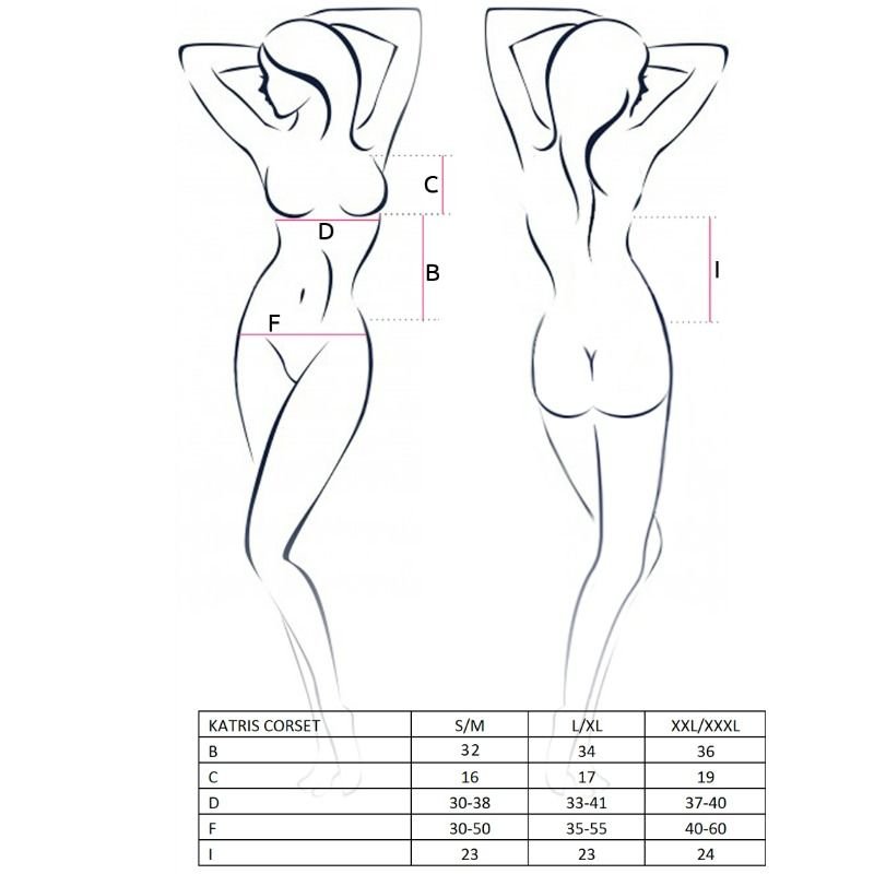 PASSION - WOMAN KATRISS CORSET NEGRO TALLA L/XL - Image 3