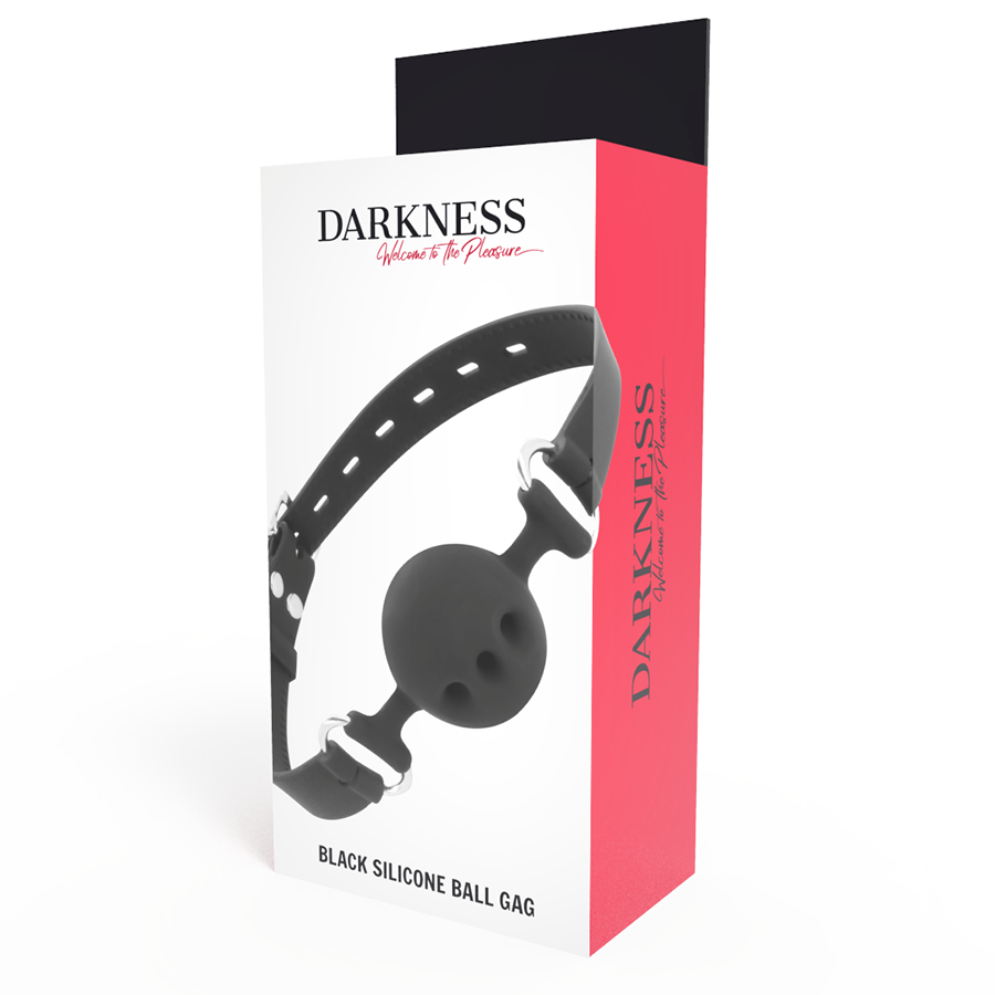 DARKNESS - MORDAA DE SILICONE RESPIRVEL PRETA - Image 4