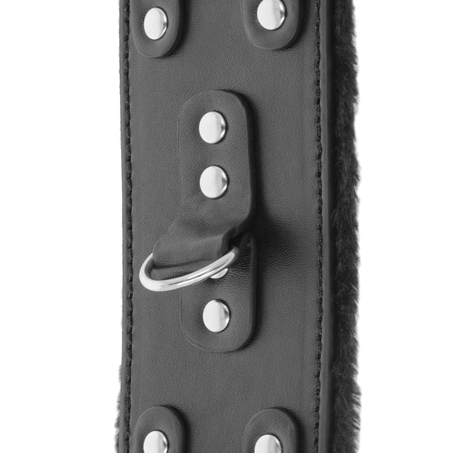 DARKNESS - ALGEMAS DE COURO AJUSTVEIS PRETAS COM FORRO - Image 3