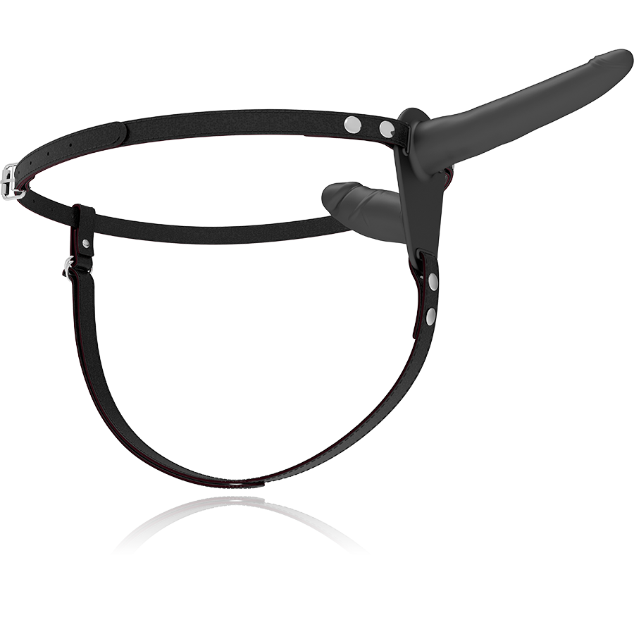 FETISH SUBMISSIVE HARNESS - VIBRADOR PRETO DE DUPLA PENETRAO - Image 3