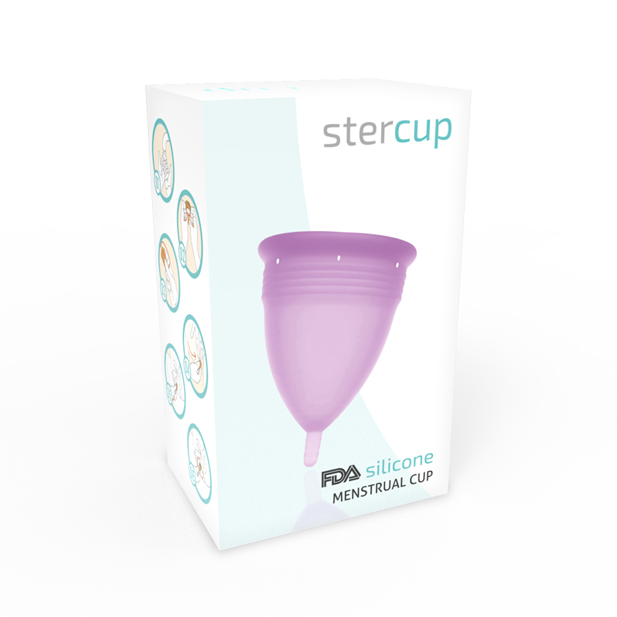 STERCUP - COPO MENSTRUAL DE SILICONE FDA LILAC - TAMANHO S - Image 5