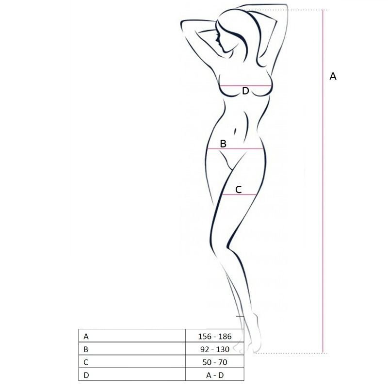 PASSION - WOMAN BS050 BODYSTOCK BRANCO TAMANHO ÚNICO - Image 2