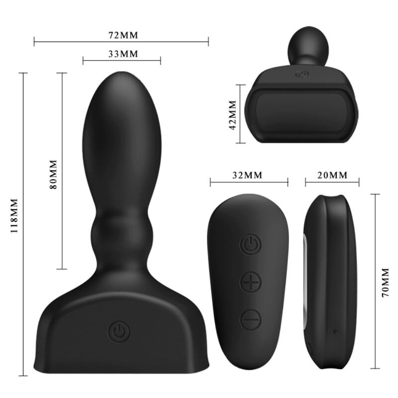 MR PLAY - CONTROLE REMOTO DE PLUG ANAL INFLVEL PRETO - Image 5