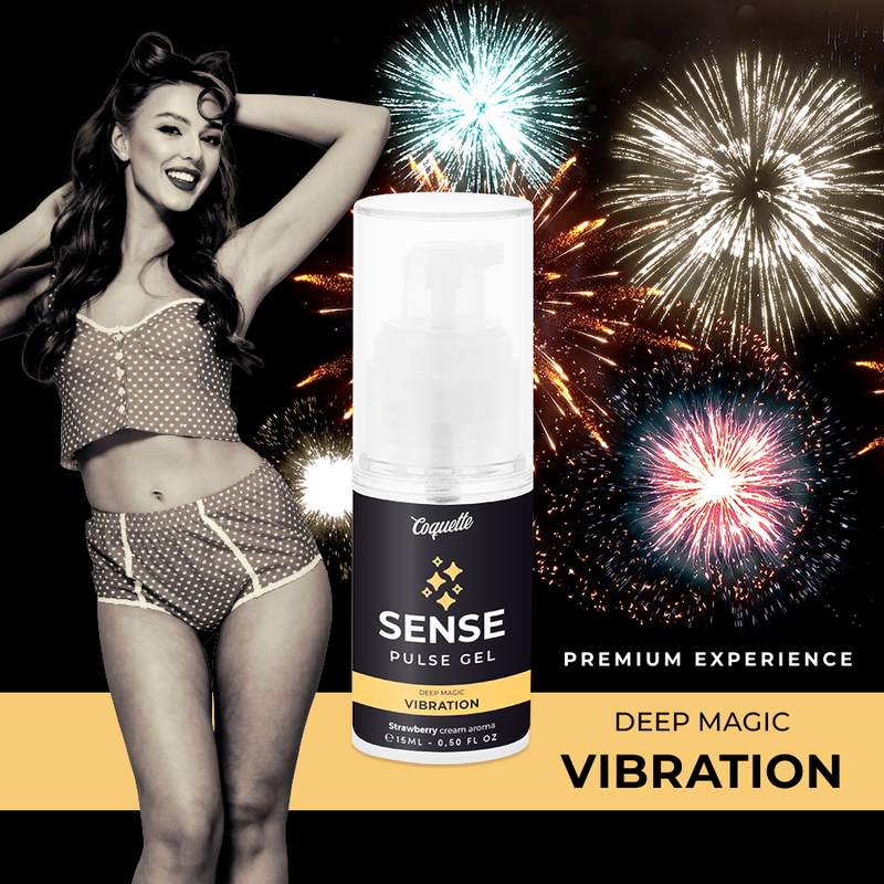 COQUETTE CHIC DESIRE - GEL VIBRADOR PULSE MORANGO LÍQUIDO PREMIUM 15ML - Image 3